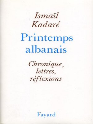 cover image of Le Printemps albanais